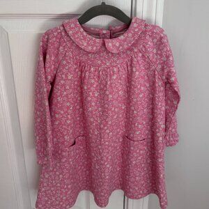 Toddler Pink Floral Long Sleeve Dress